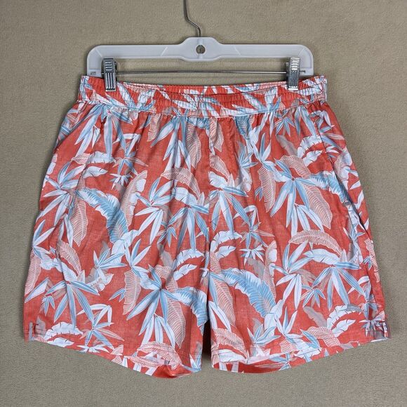 Tommy Bahama Shorts Mens Medium Orange Island Zone Swim Trunk‎ Board Short Adult - Picture 1 of 11